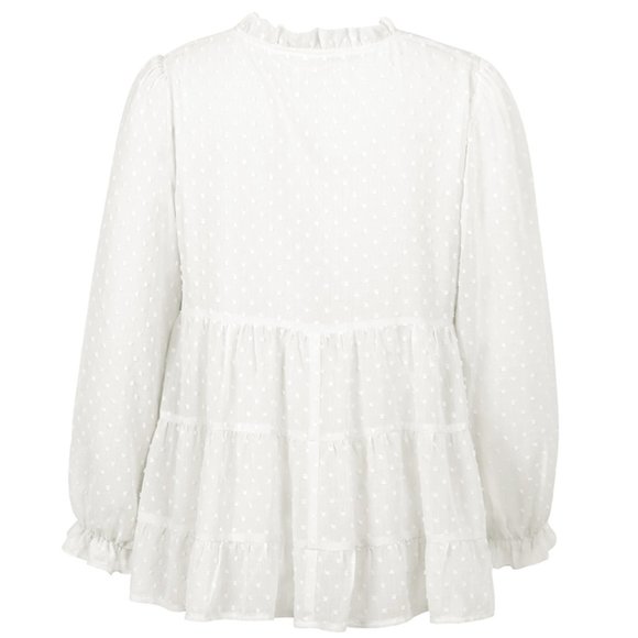 VINTAGE BOHO CHIC LAYERED BELL SLEEVED BLOUSE - Picture 9 of 9